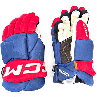 CCM HG95C - Gant de hockey Pro Stock (bleu/rouge/blanc)